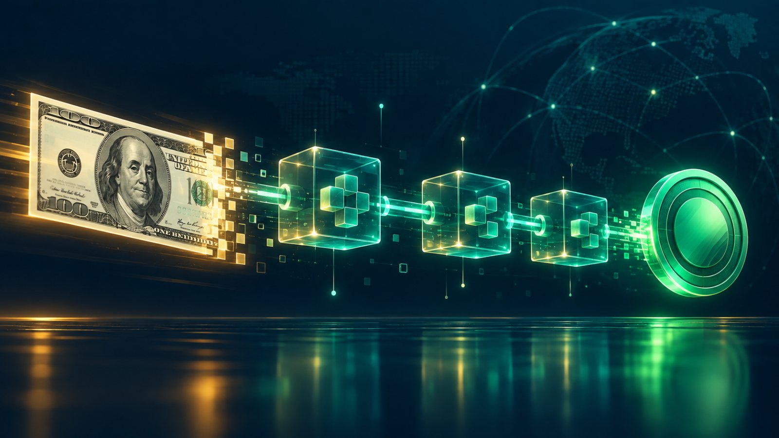 تبدیل دلار به توکن تتر روی شبکهی بلاکچین