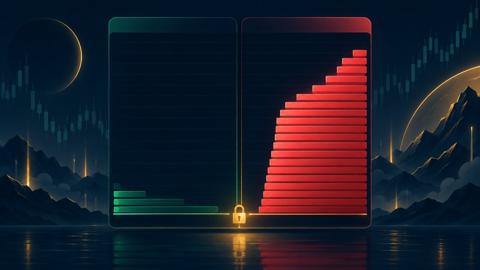 دفتر سفارش سهم با صف فروش در کف دامنهی نوسان