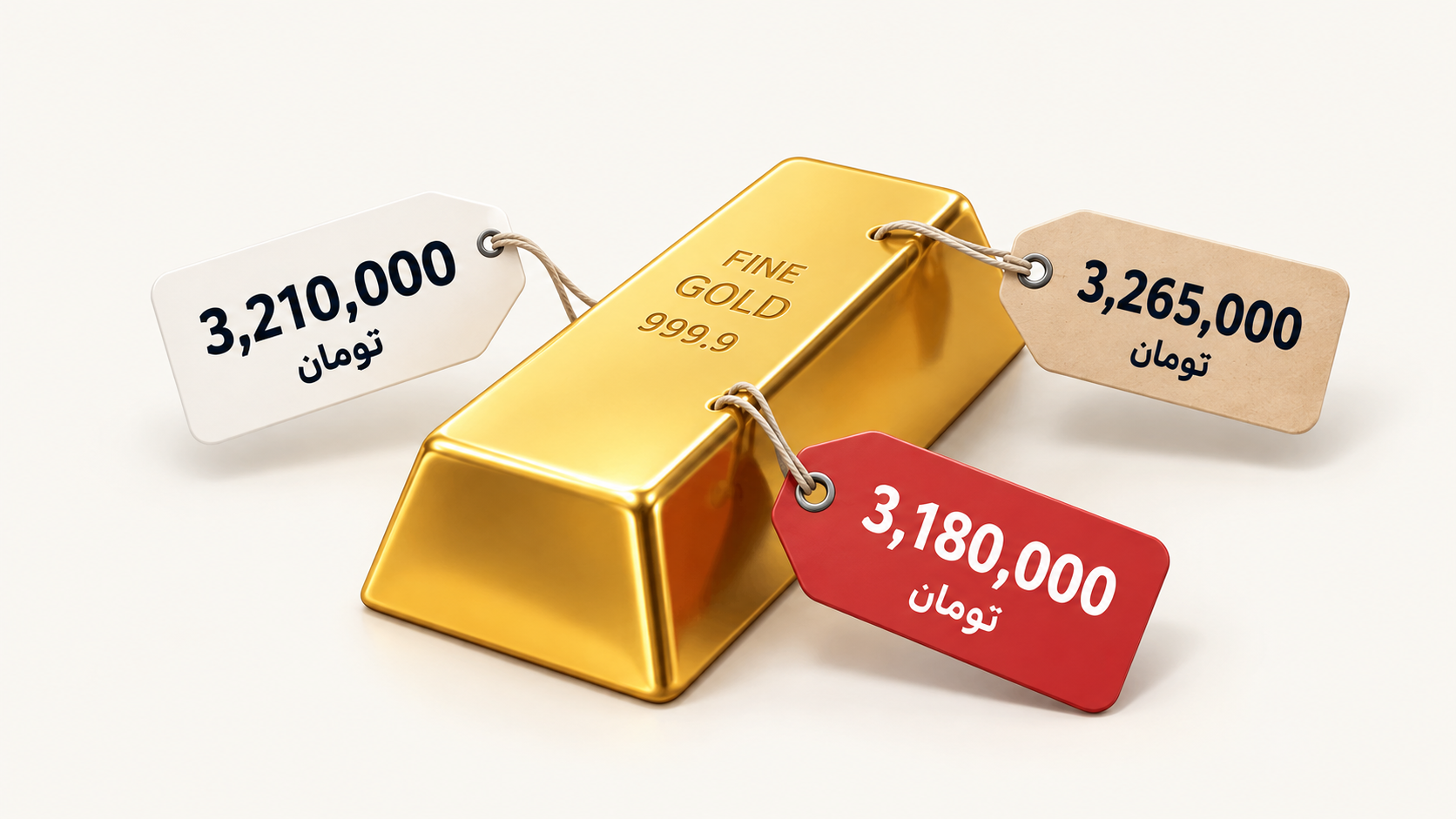 قیمت متفاوت طلا
